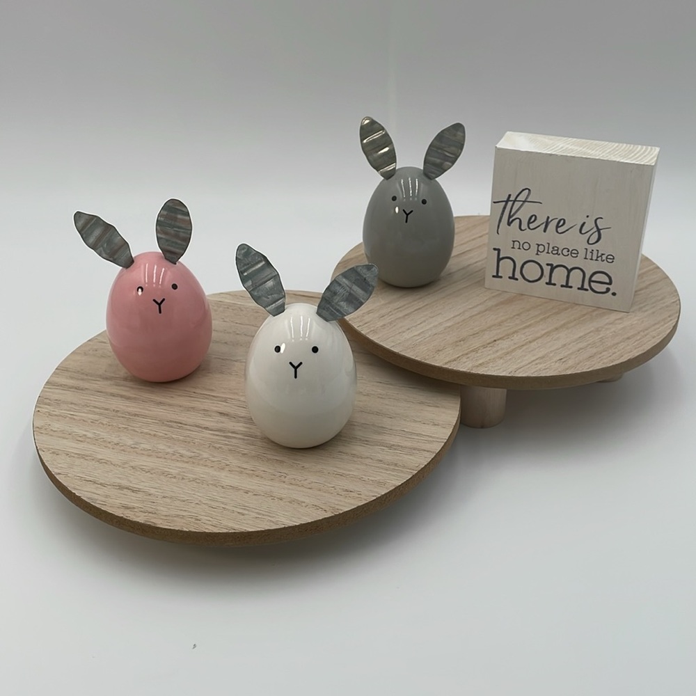 Round Wooden Risers Tiered Display Tray  - Pack Of 2 Sealed Risers *RISERS ONLY*